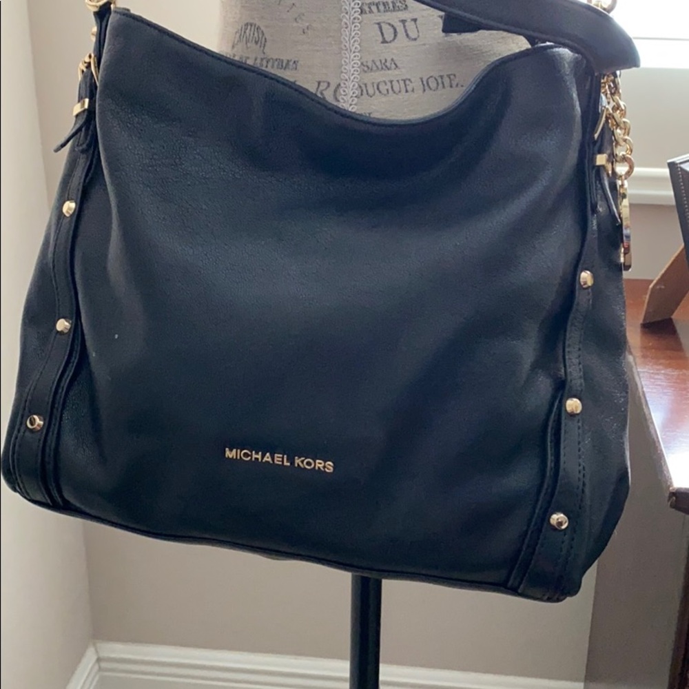 Michael Kors Leigh leather shoulder bag